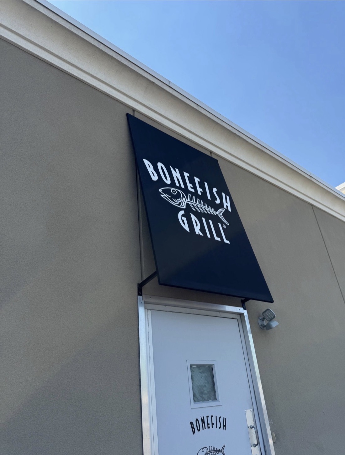 Bonefish Grill custom awning signage